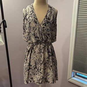 Lovestitch Black and Cream Mini Dress